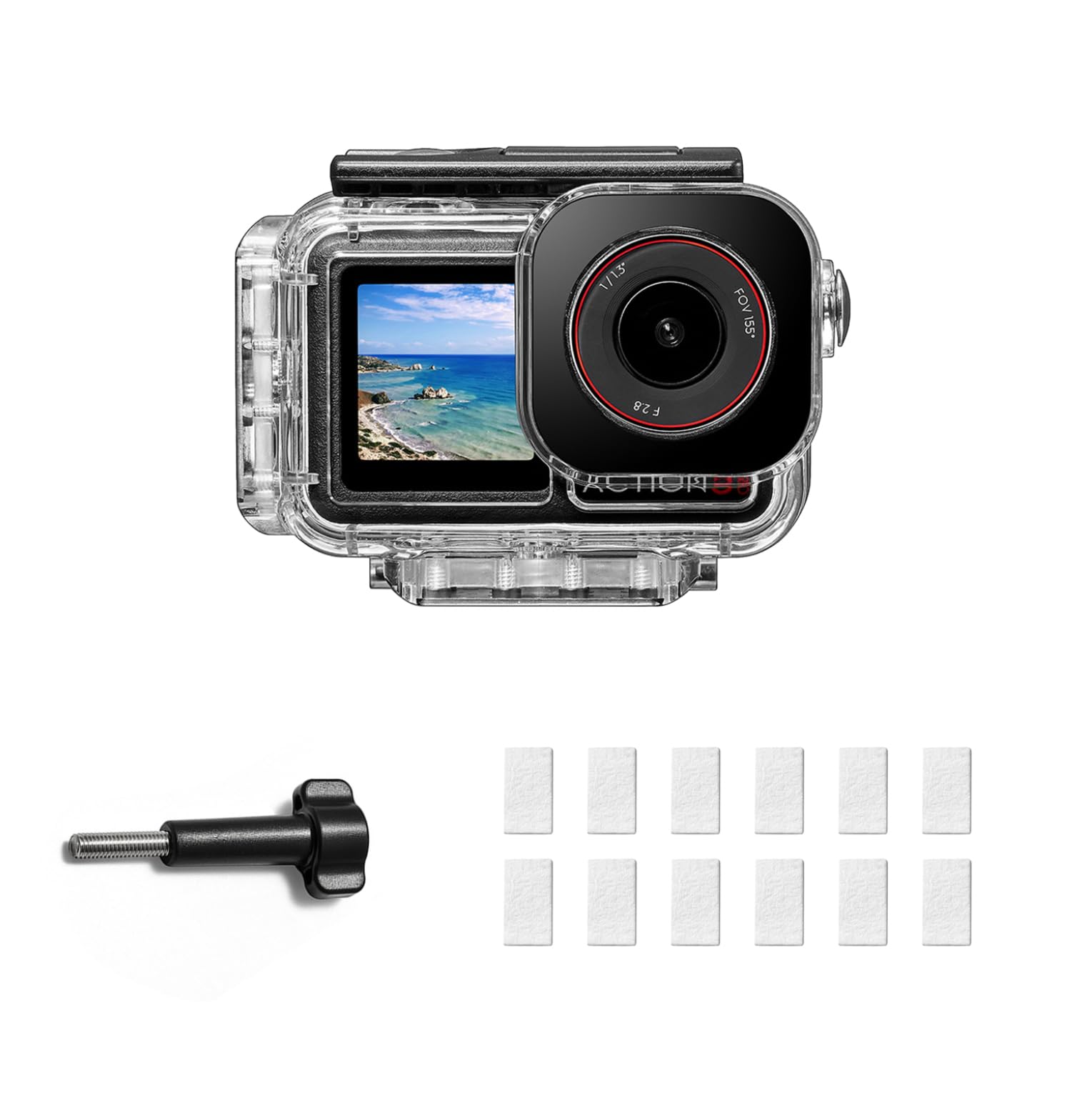 Magnetyczna wodoszczelna obudowa do kamery DJI Osmo Action 5 Pro Action 4/3, obudowa podwodna, obsługuje nurkowanie na głębokości 60 m i snorkelingu
