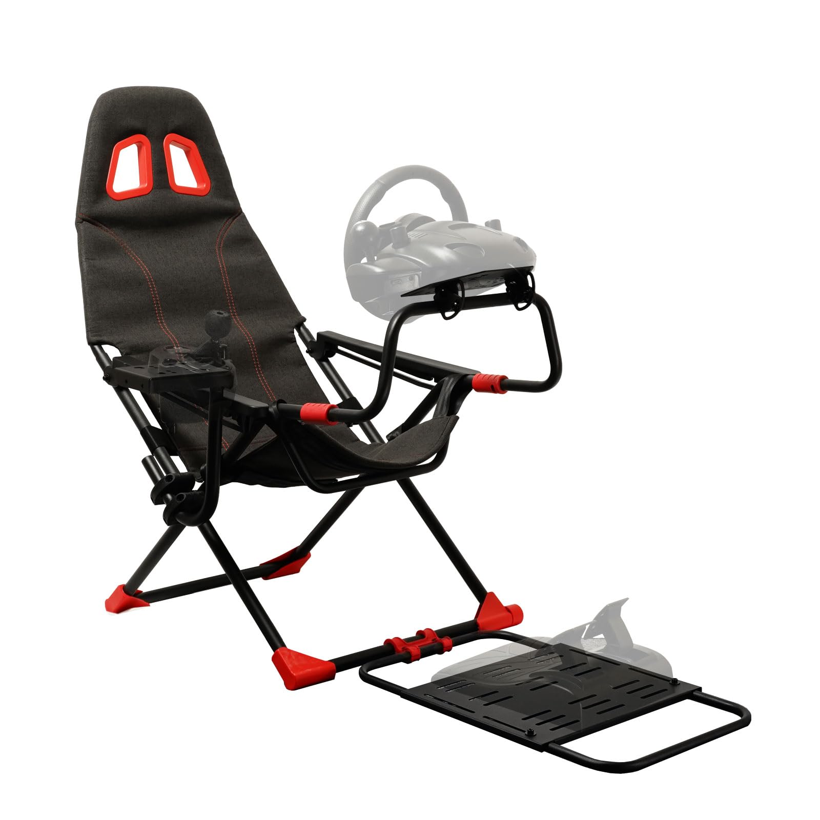 レーシングコックピット　ハンコン、ペダル、モニター付 Amazon.co.jp: CLIECO レーシングコックピット ゲーミング