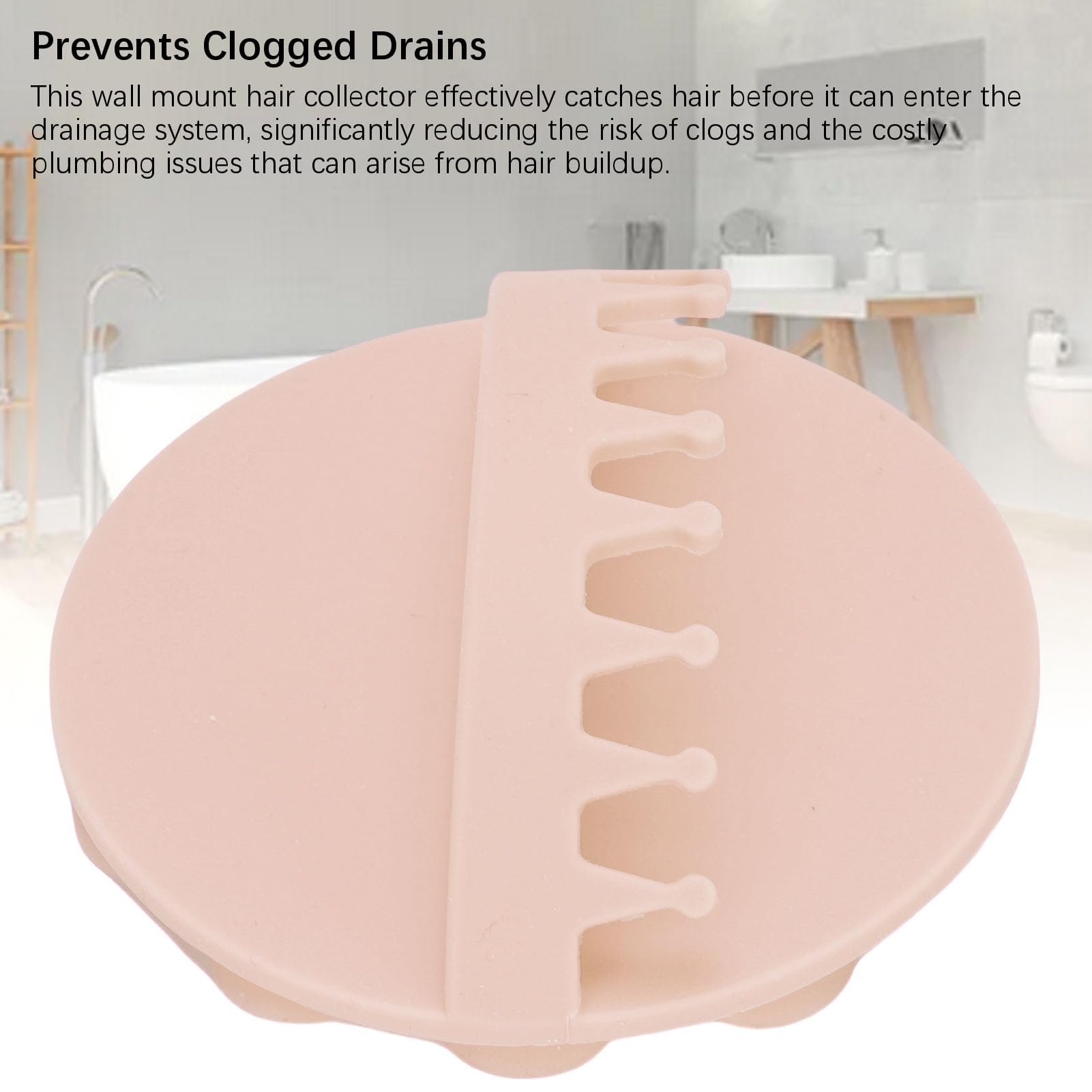 Cocoarm 2 Pezzi Raccogli Capelli da Parete, Filtro Capelli con Forte