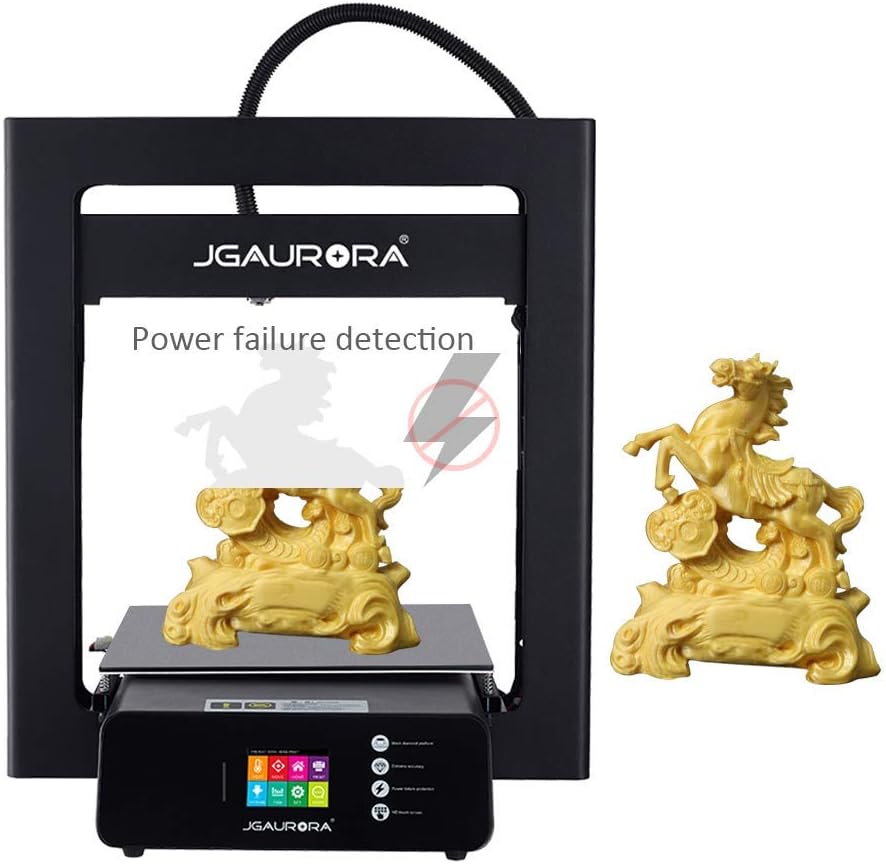 One-Day Sale: Up to 70% Off JGMAKER A5S 3D Printers Stable Working with Resume Print Filament Run Out Detection Large Build Volume 12X12X12.6in for Home Industry School Education ABS PLA 1.75mm Filament US Plug