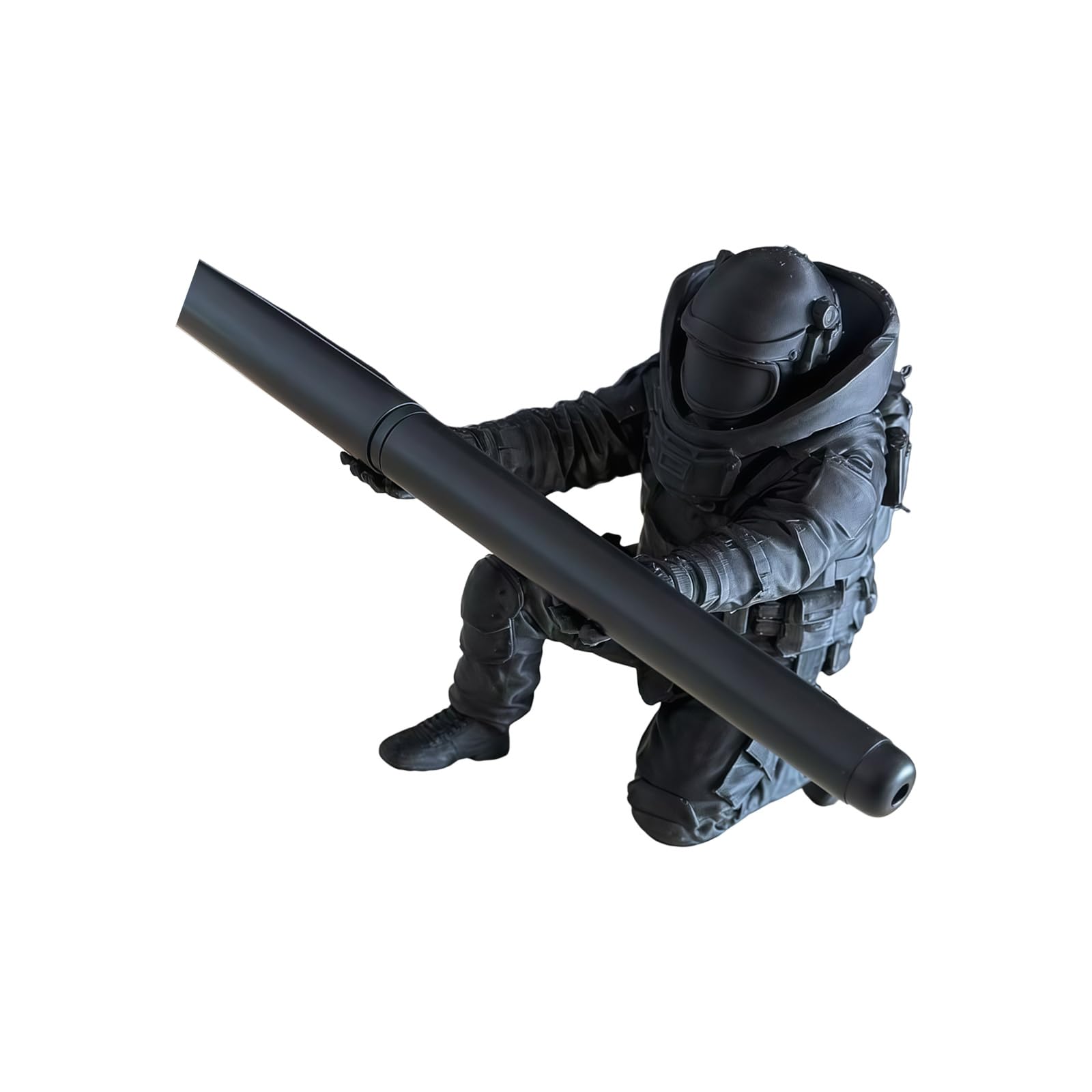 FGDTREE 3D Printed Soldier Figurine Pen Stand Desktop Organiser Rack Eyeglasses Stand for Offices and Study Desk F