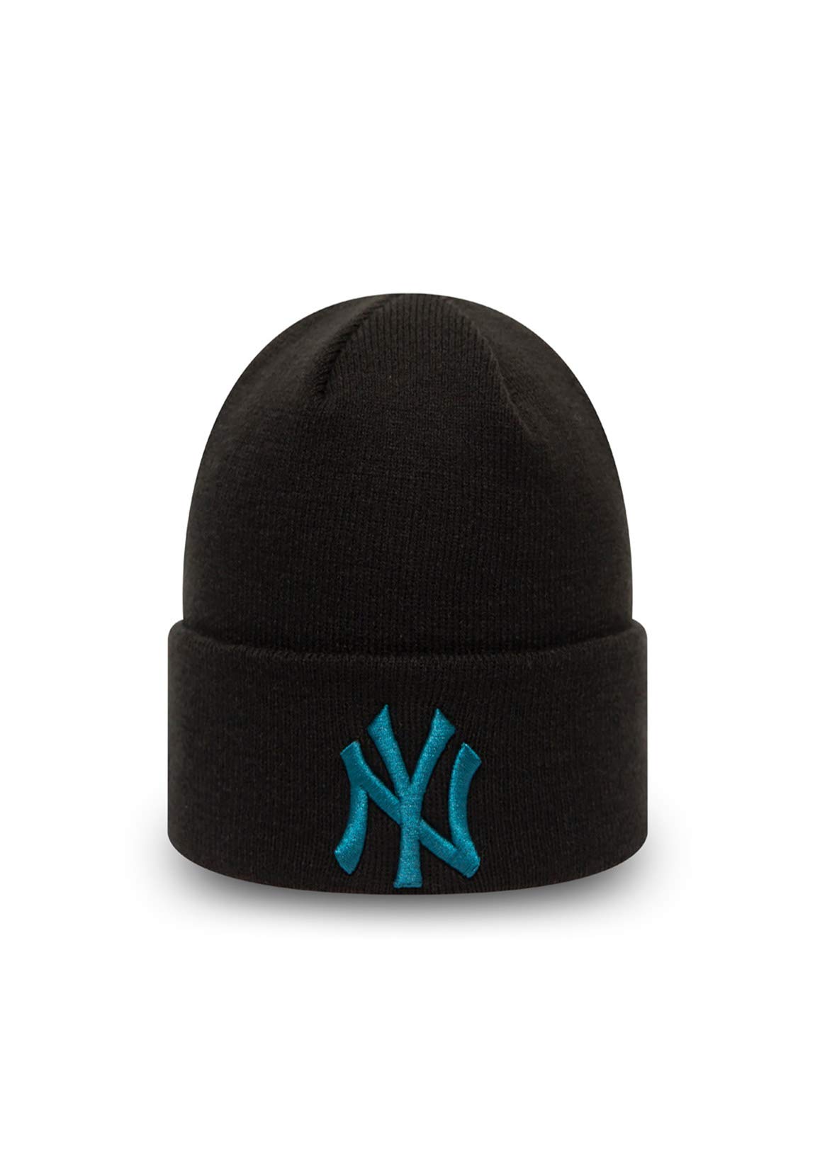 New Era Men's Black Winter Beanie Hat Cuff Knit New York Yankees, One Size