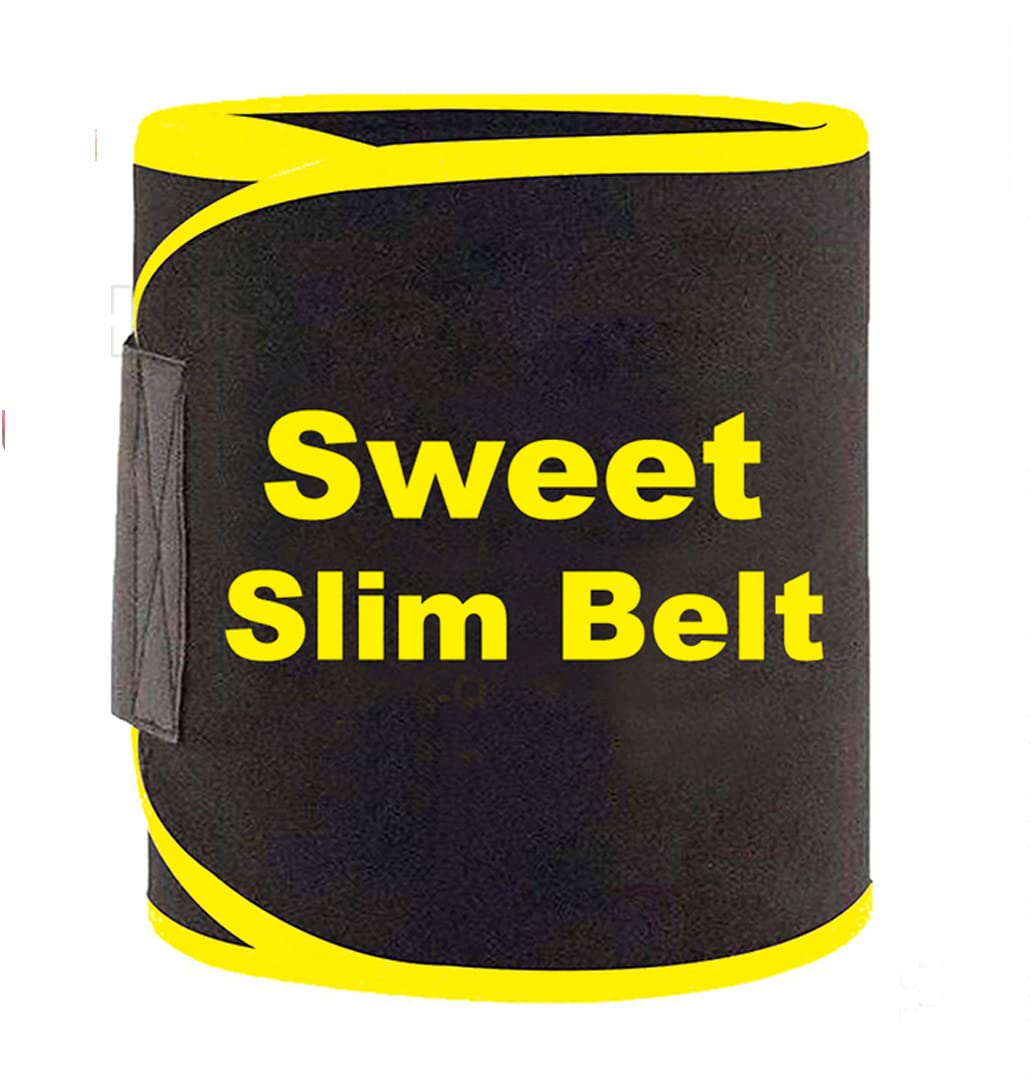 BQHSweat Belt for Women & Men Neoprene Lower Back Waist Support Slim Belt Waist Workout Trainer Belt for Women and Men