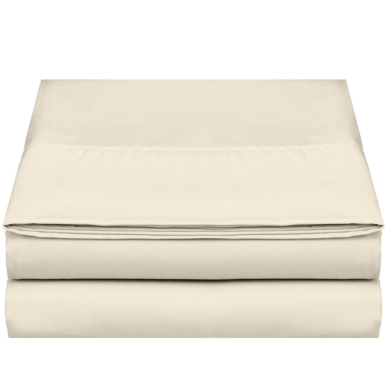 Bhoomi Impex 1-Piece Flat Bedsheets Only 100% Cotton 400 Thread Count Flat Bedsheet Single Size, Ivory Solid Color (B08NVP9STN) Amazon Price History, Amazon Price Tracker