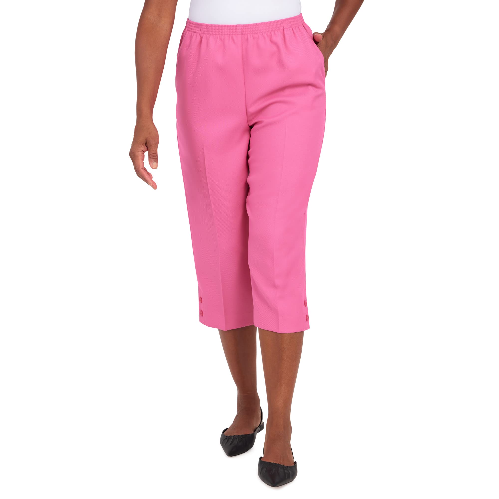 Alfred Dunner Womens Petite Classic Capri Pant