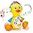 Tsomtto Baby Musical Duck Toy Dancing Crawling Tummy Time, Light Up Infant Toys Birthday for Boys Girls Baby Learning Development Newborn Toddler Toys