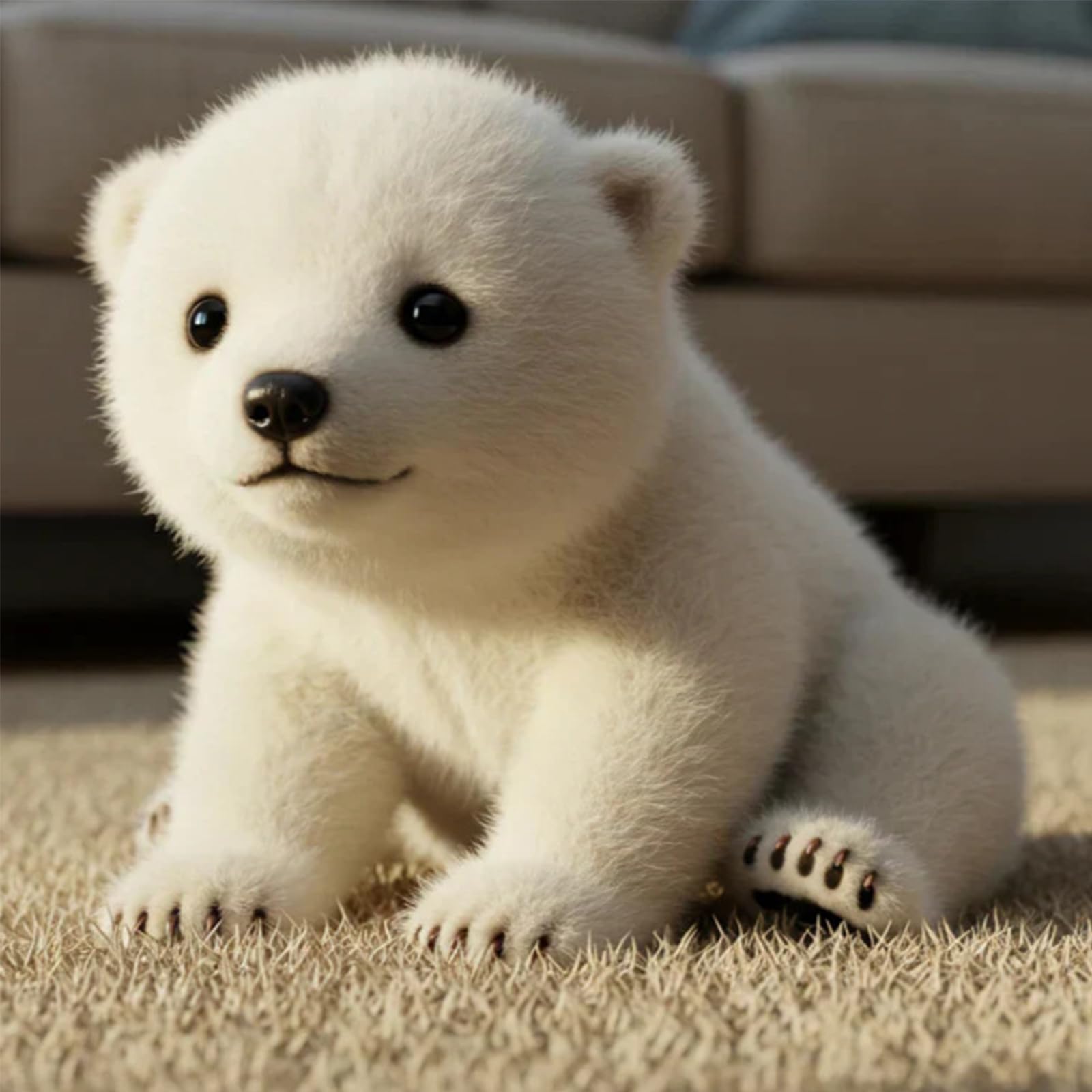 shirylzee Polar Bear–Plush Animal Toy, Polar Bear Plush Toy, Ultra-Soft Fur, Companion Toy for Sleep Hug, Emotional Healing On Demand, Soft Plush Toy for Parties and Adults