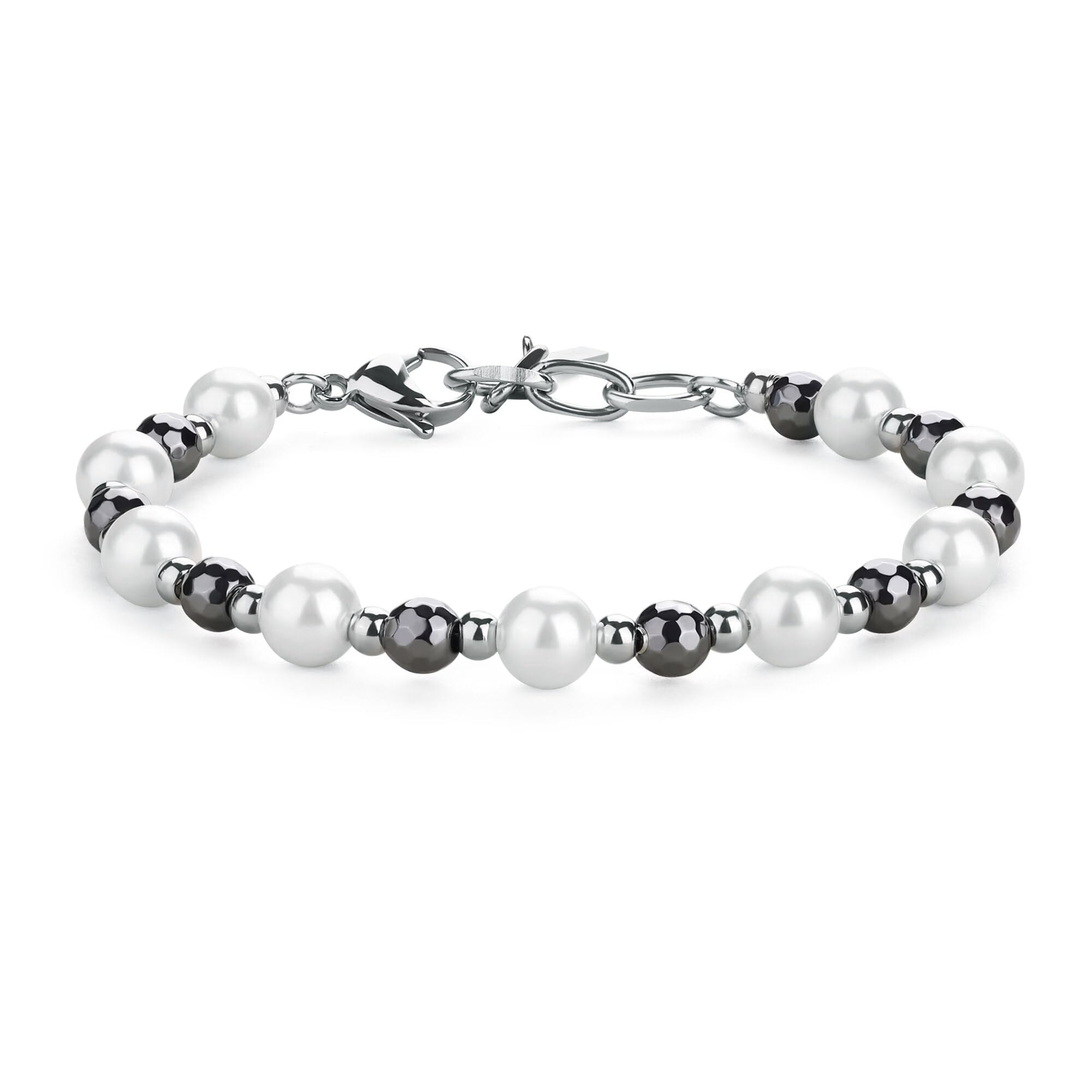 Cadena Hombre Collar Perlas Hombre GAVU Collar De Piedras Naturales Y Cristales Para Hombres Con Pulseras Hombre Collar Conchas Hombre