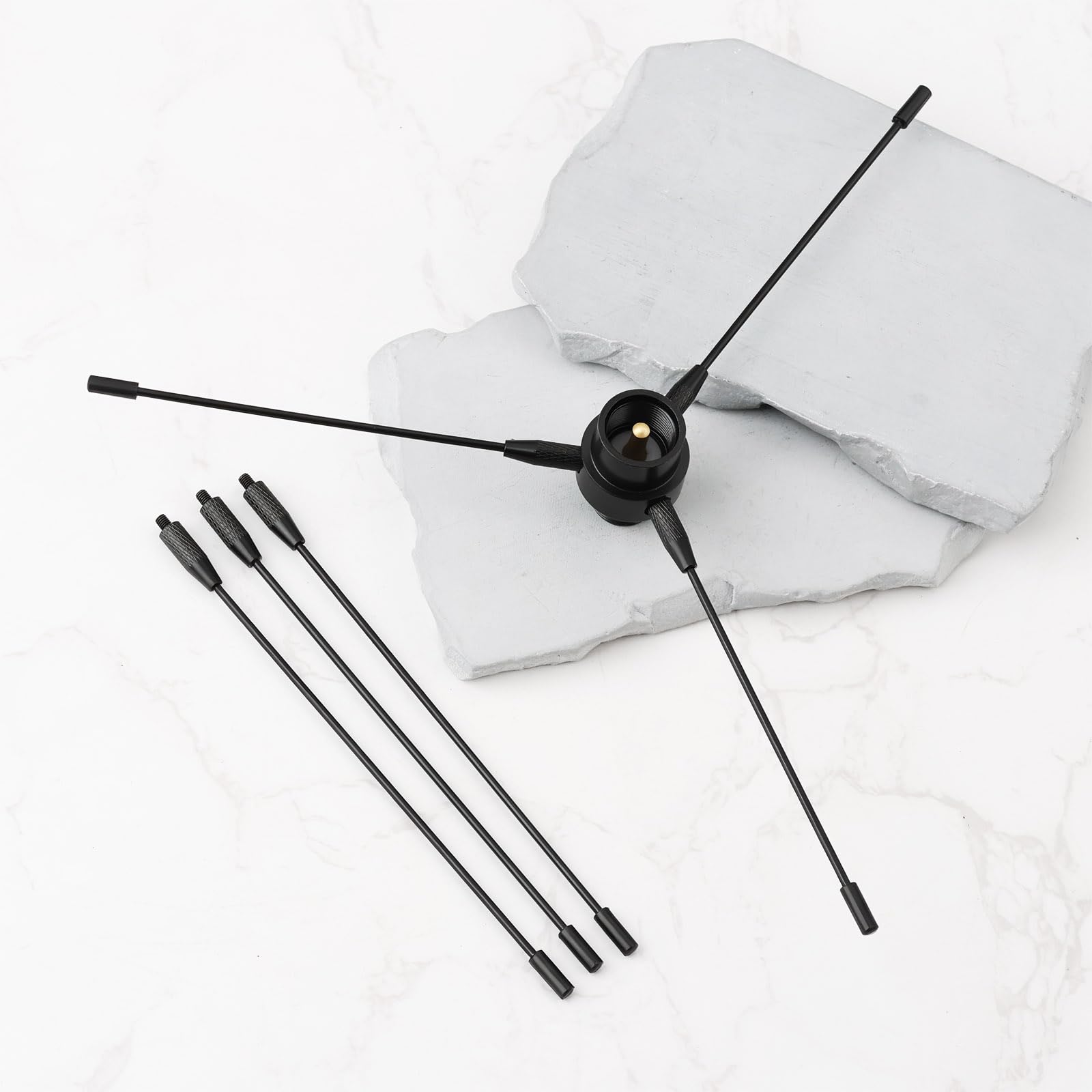 eMagTech RE-02 SO-239 Ham Radio Antenna Ground Plane PL-259 UHF/VHF Base with Gain Rods 10–1300MHz Signal Enhancement - 5