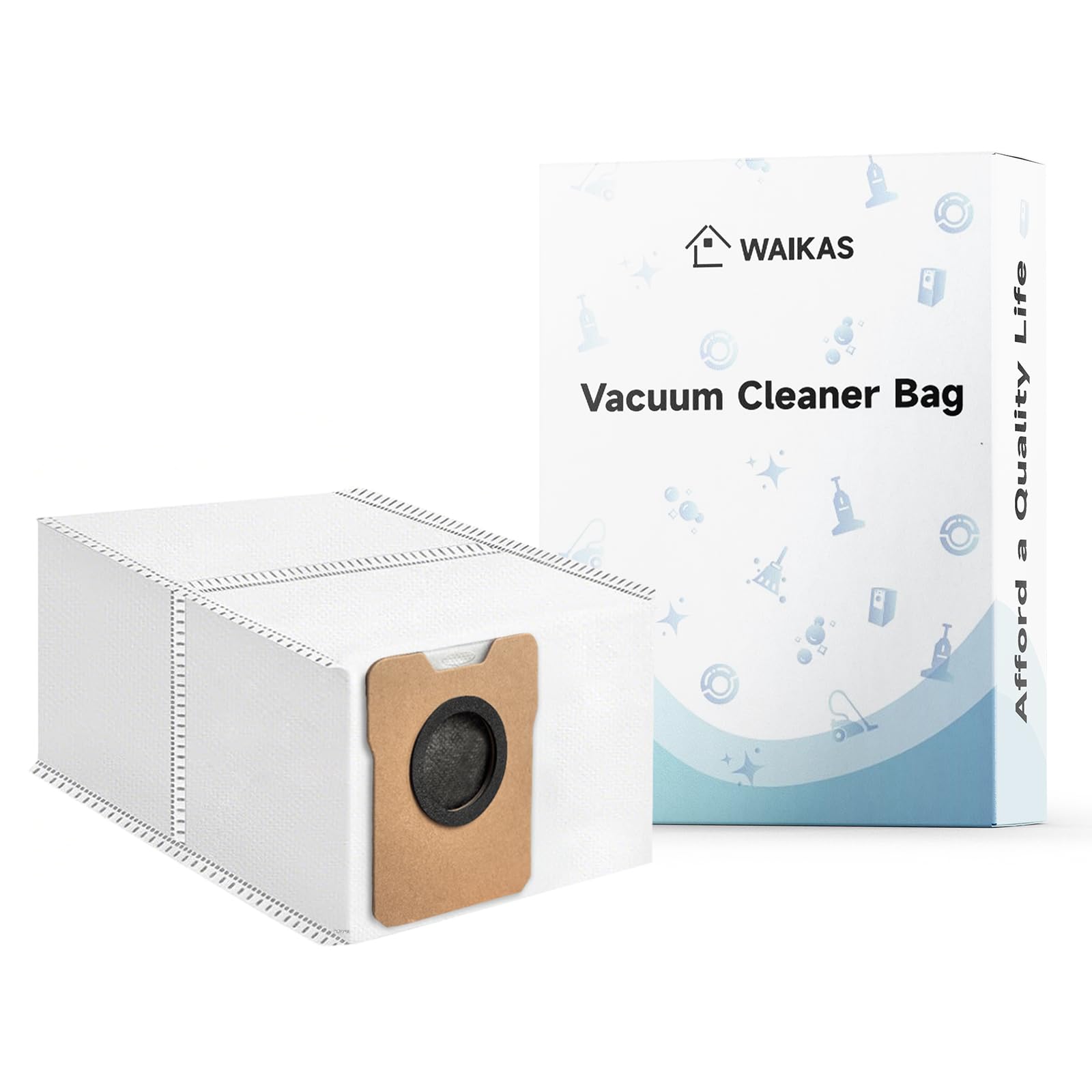 WAIKAS Dust Bags for Eufy Robot Vacuum (Omni C20 &amp; C10), 6-Pack