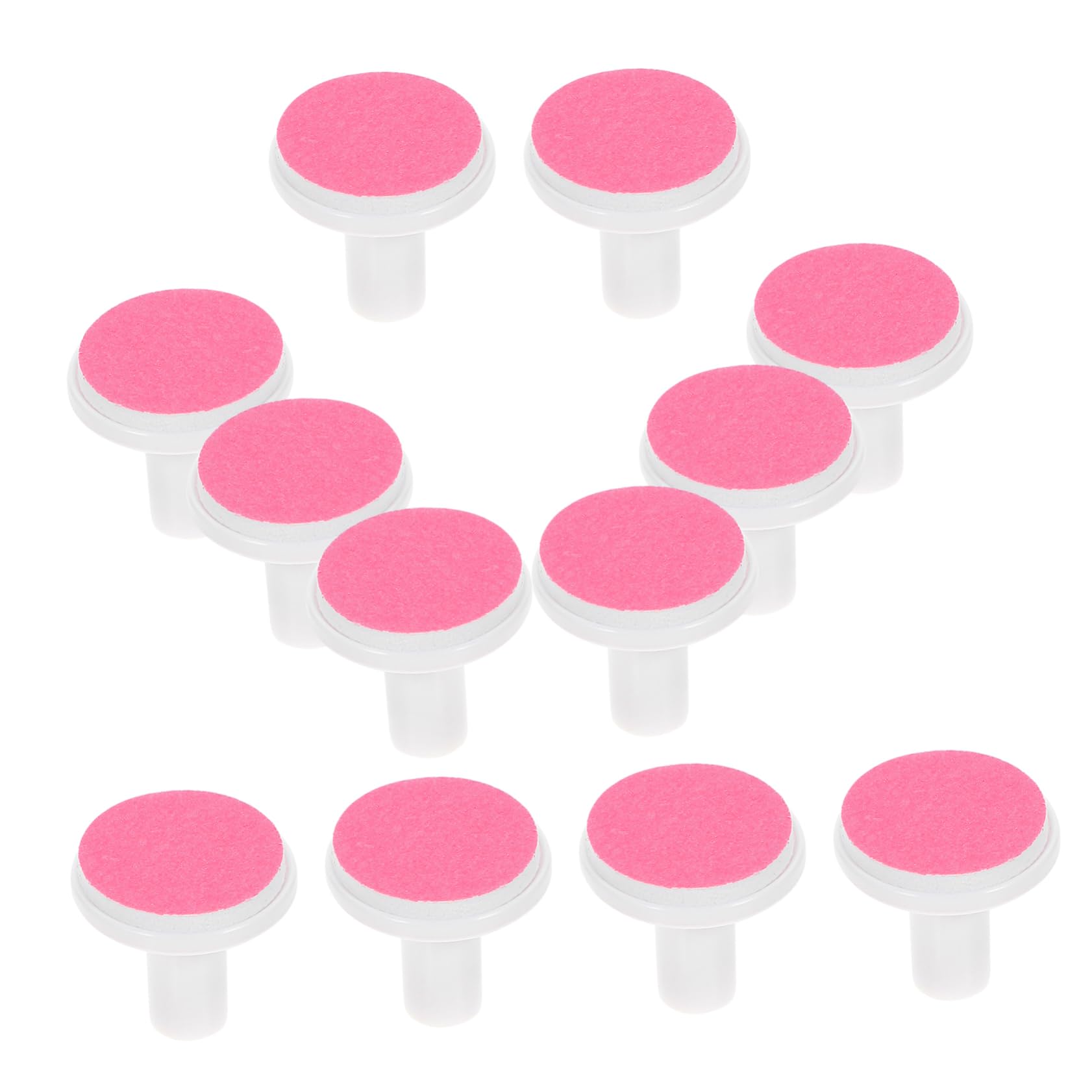 Mikikit Almohadillas para Pulir Uñas de Ñiño 12 Piezas Cabezales de Repuesto Eléctricos, Diseño Conveniente y Fácil de Reemplazar para Cuidado Seguro