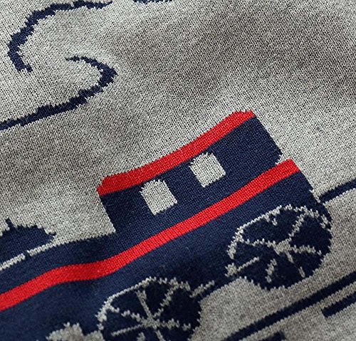 Boys' Toddler Little Train Sweater Kids Winter Sweatshirt2