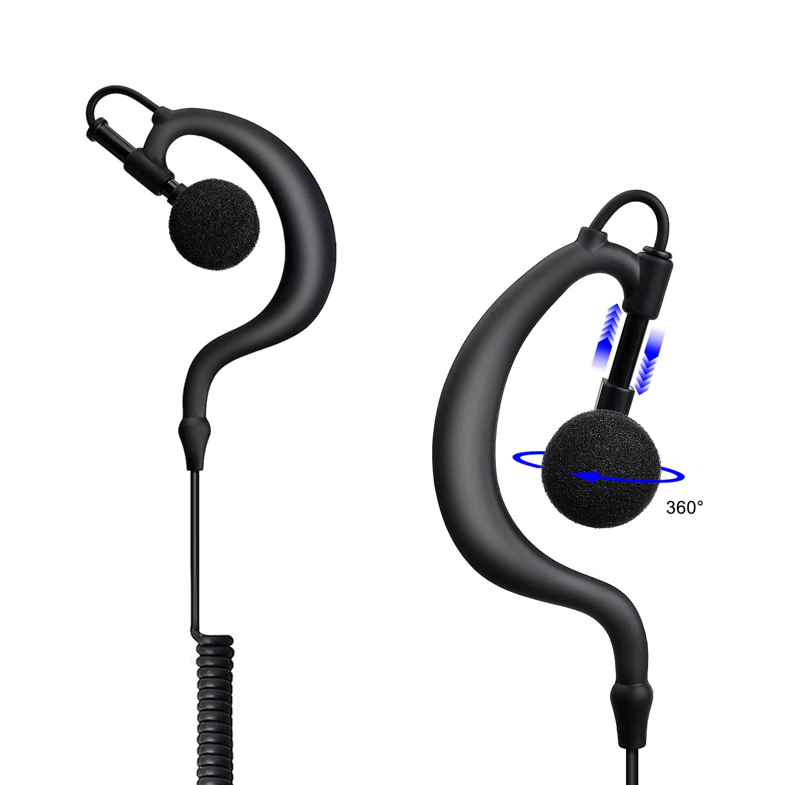 Sepura Auricolare Compatibile per radio STP8000 STP9000 SC20 SC21 forma G