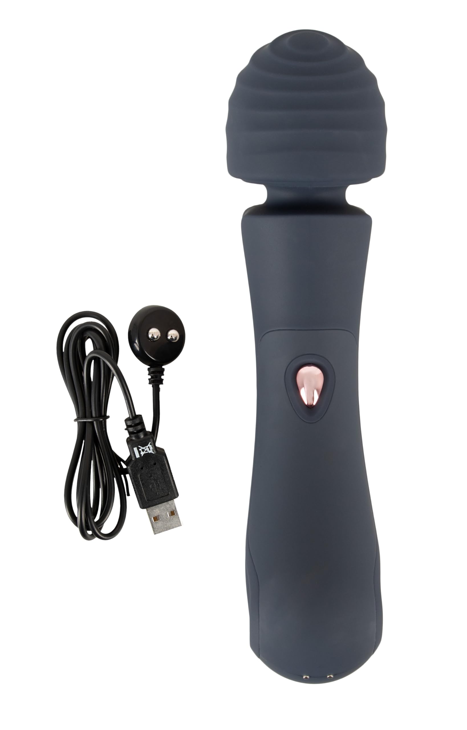 Oh! Wand Vibrator - erotischer Massage-Stab für verführerische Ganzkörper Massagen, zur präzisen Lustpunkt-Stimulation, in Schwarz