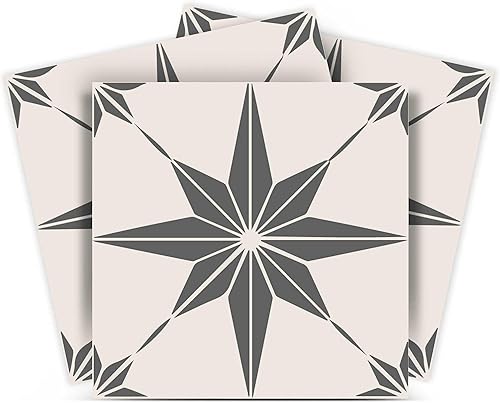 Adhesivos para azulejos Mi Alma 24 unidades, Talavera, plantillas de pared, calcomanías para despegar y pegar, fácil aplicación, ideal para baño,