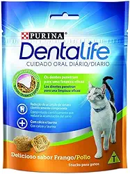 Purina DentaLife Nestlé Purina Dentalife Petisco Para Gatos Adultos 40G Dentalife Para Abissínio Adulto Sabor Cereais Pequeno