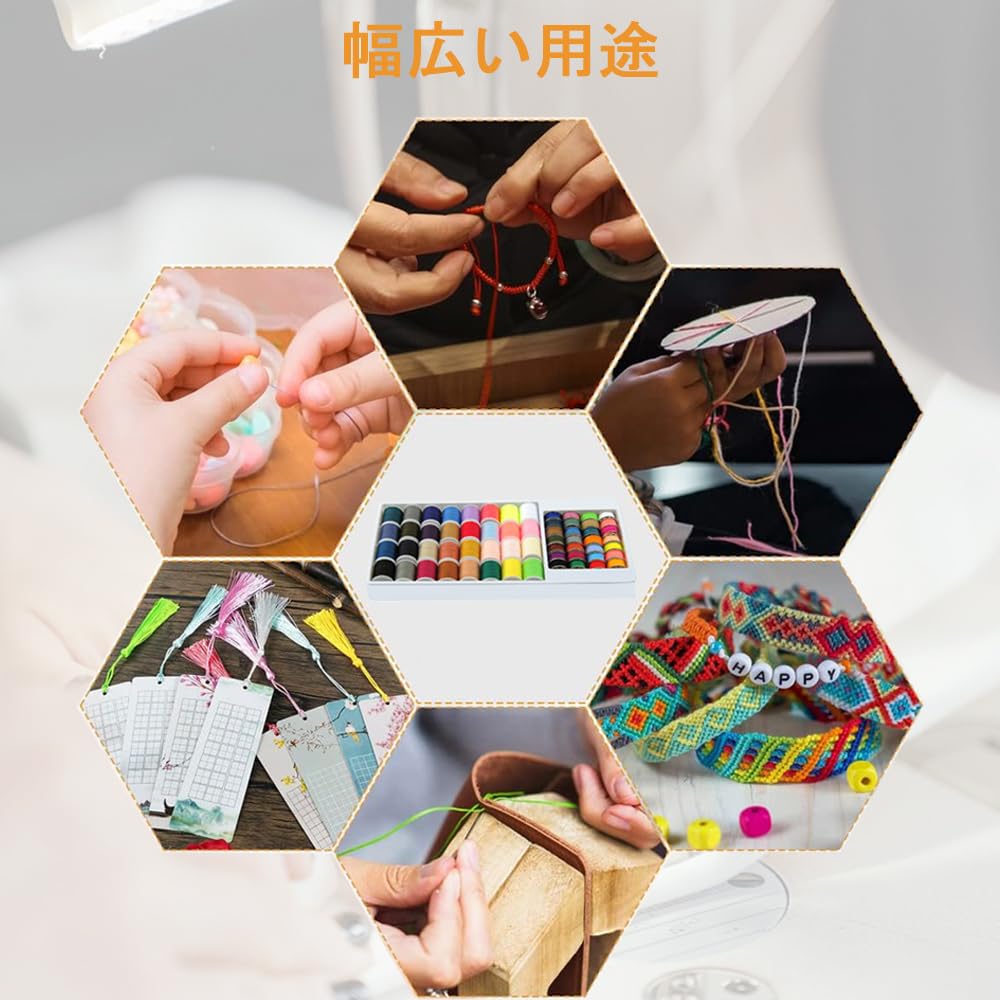 Amazon | 裁縫セット ミシン糸 32色セット 手縫い糸 電動ミシン 裁縫