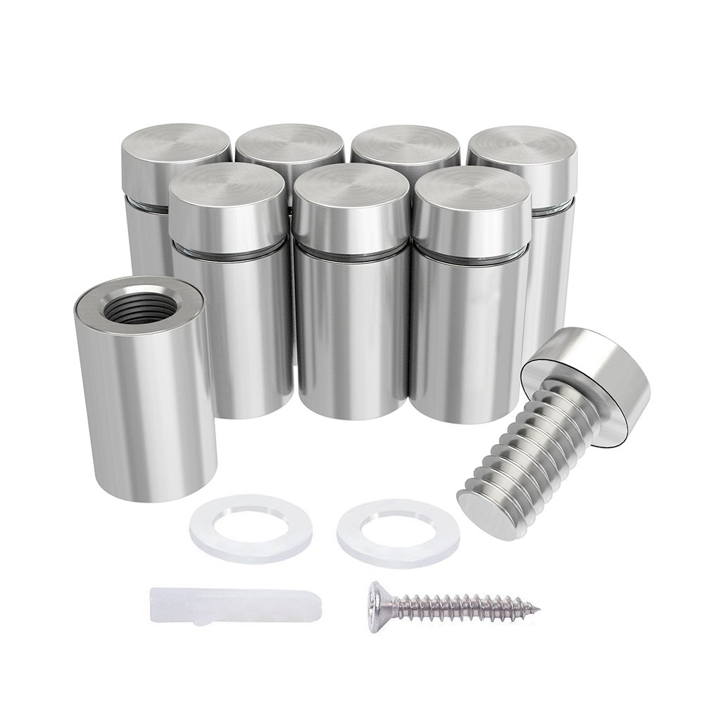 Stainless Steel Standoffs - 20 Pack for Signs & Acrylic -5