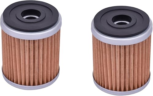 2PK KN142 HF142 Filtro de aceite para Yamaha YFM350 YFM350R YFP350 YFM350X YFM350FW YFM350FX YFM400FW YFM400 TTR250 YZ250F YZ400F YZZ400F YZZZ400F