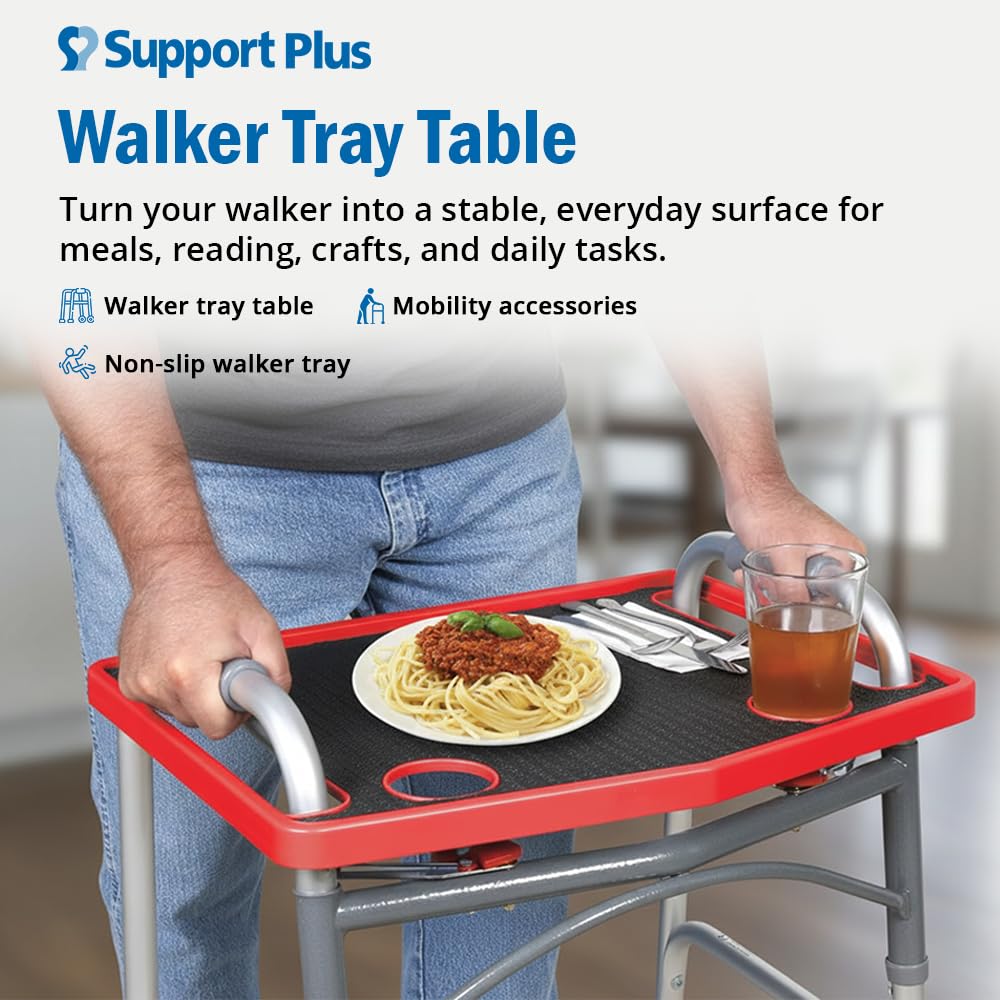Snapklik.com : Support Plus Walker Tray Table - Mobility Table For Walker