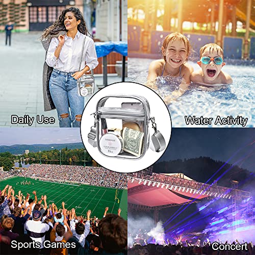 Image of gdbis Clear Crossbody Bag, Stadium Approved Clear Purse Bag for Concerts Sports Events