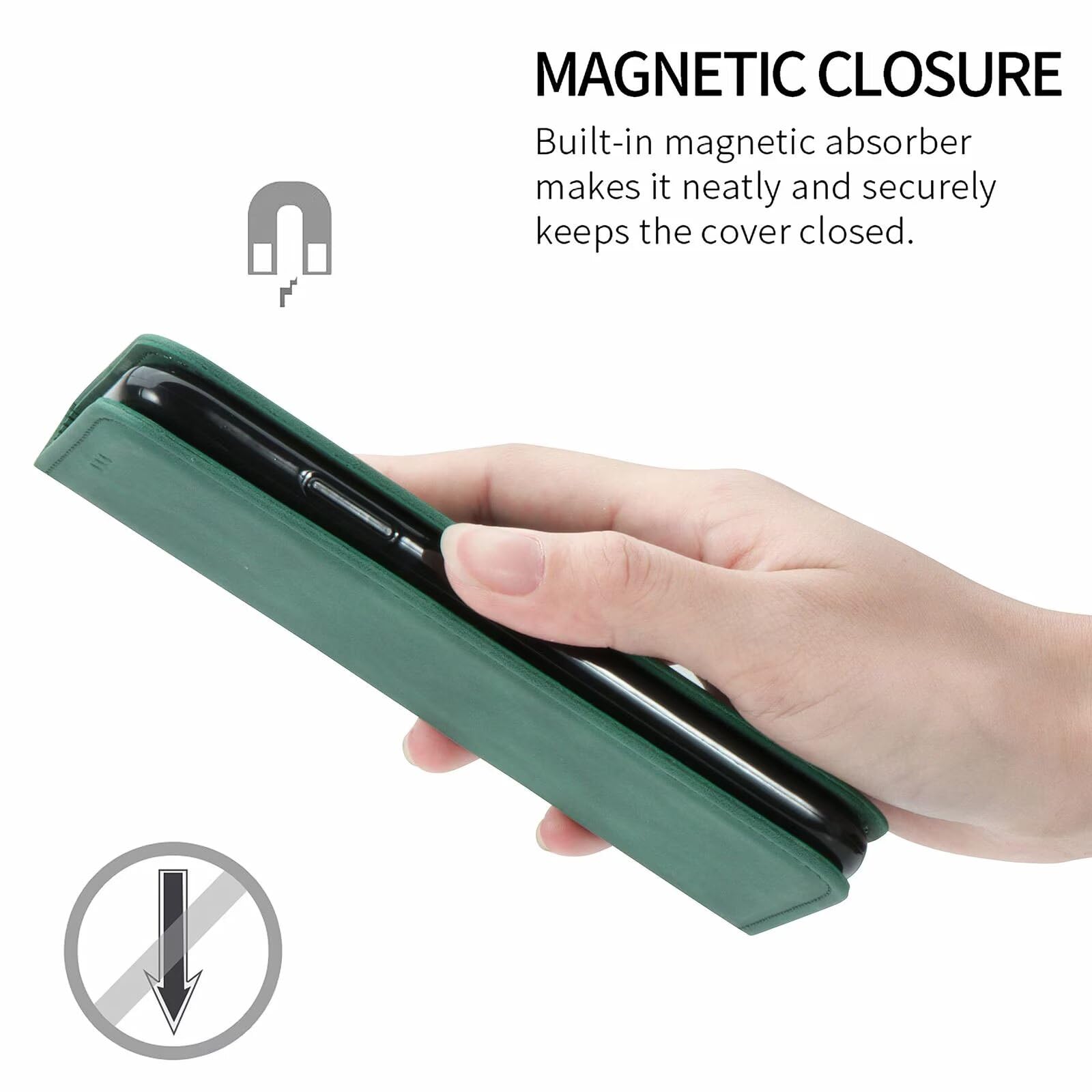ZCDAYE Custodia per iPhone 16 con cinturino, in pelle per iPhone 16