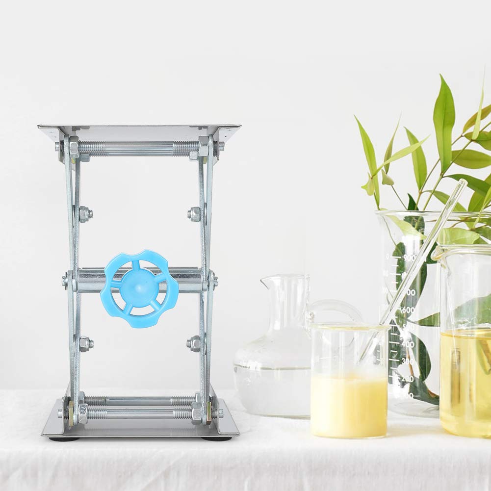 Mesa de laboratorio ajustable, plataforma elevada, soporte manual de acero inoxidable para investigación y aplicaciones de investigación, diseño versátil y pesado