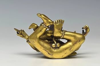 Amazon.co.jp: 中国古玩古銅塗金歓喜仏清時代仏像Z1221 303 : ホーム