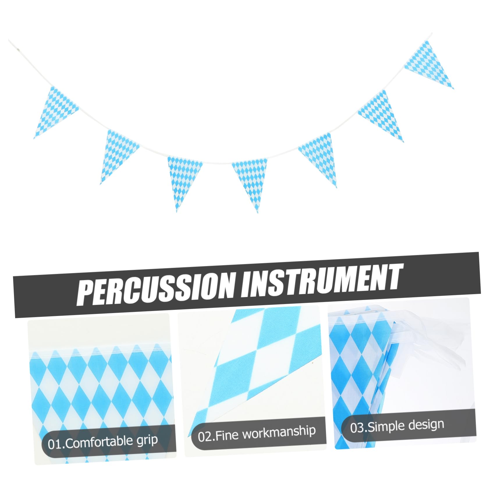 STOBOK 3juegos Banderín Decorativo De Fiesta De Cerveza Guirnalda De Triángulos Para Decoración De Oktoberfest Para Eventos y Celebraciones Interiores y Exteriores