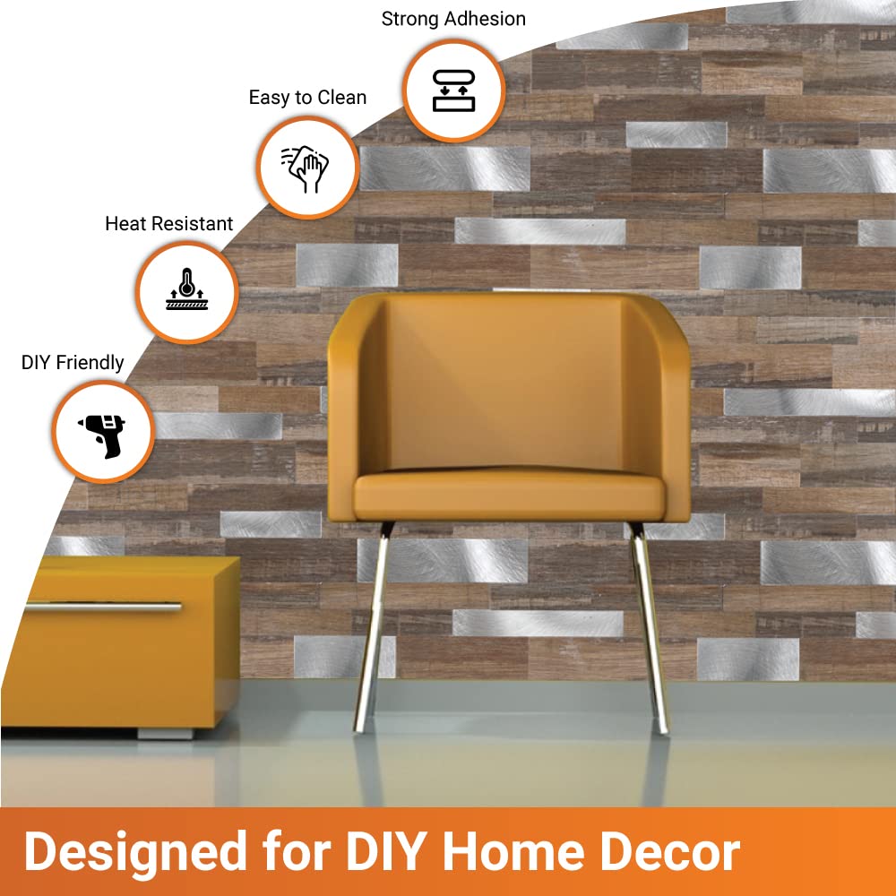 MileSun 10-Sheets Peel And Stick Backsplash Tile, 11.5 Inch X 12 Inch - View #8