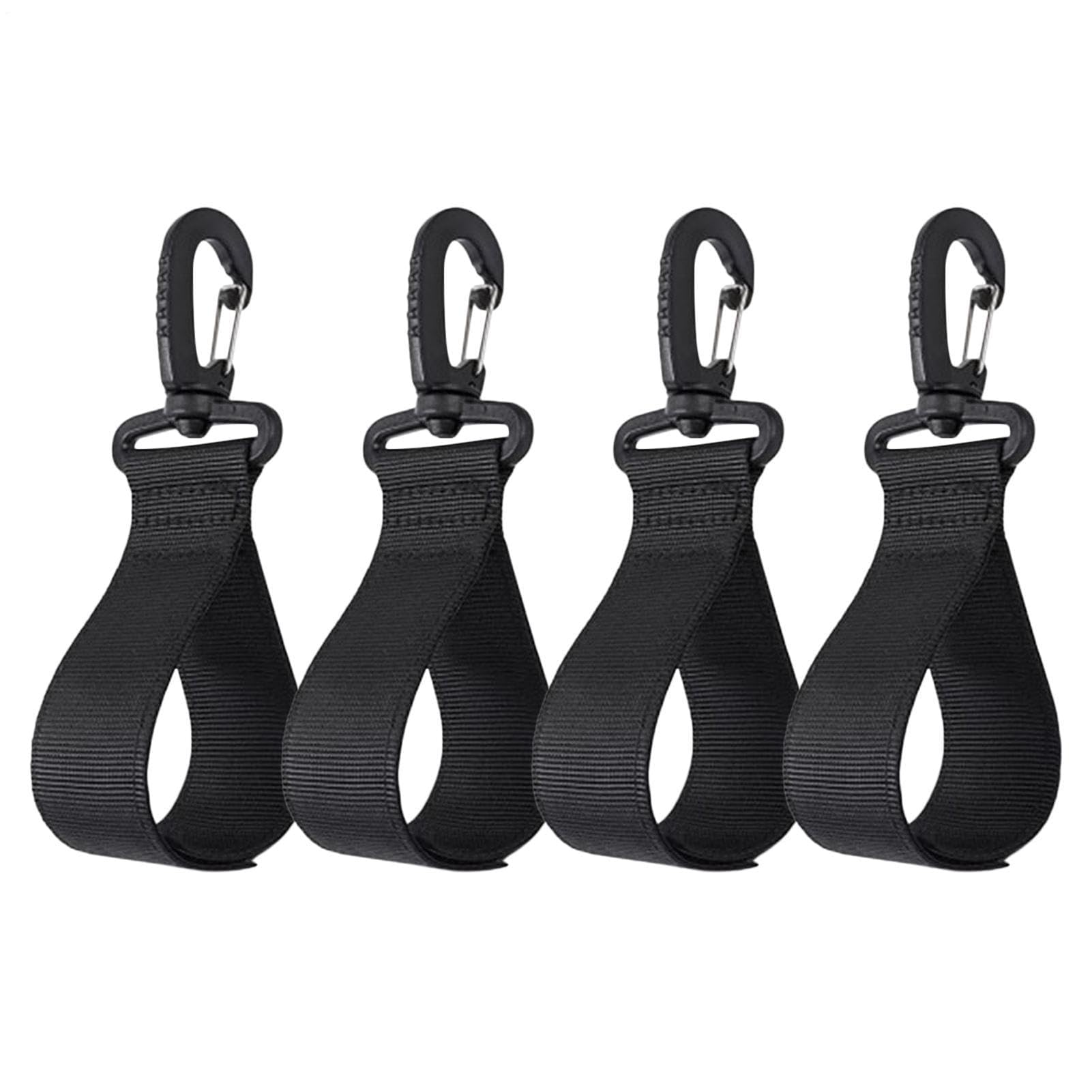 Lot de 4 clips de rangement pour pagaie de kayak pour équipement sécurisé | Ensemble de crochets robustes pour canoë, rafting, activités marines, organisation du lac et de la plage