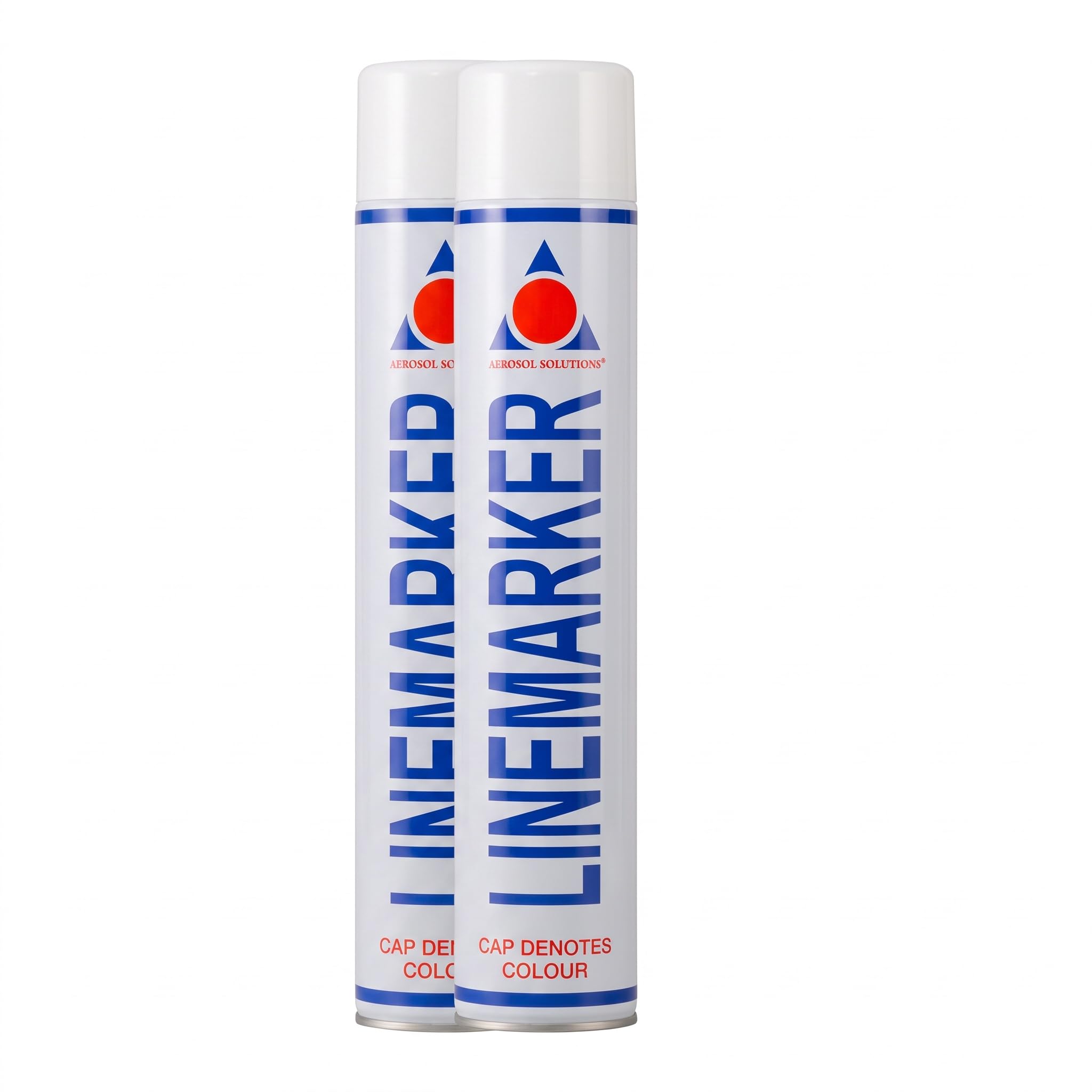 Aerosol Solutions Line Marker White 26 Oz | Athletic Field Marking Paint, All Purpose Striping Paint | Perfect for Sports Fields, Pavement, Grass &amp; Construction (Pack of 2)