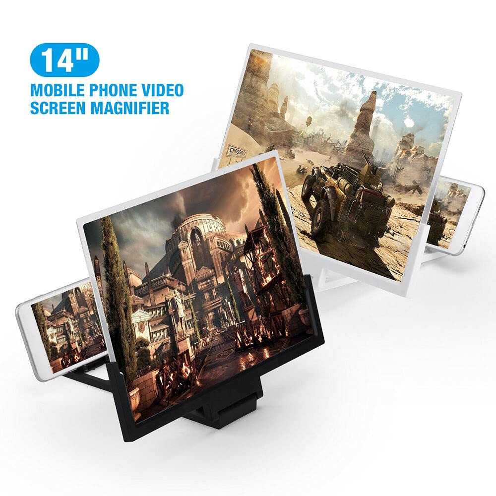 14 Pollice 3D Amplificatore Dello Schermo Del Telefono Mobile Lente di Ingrandimento Stand per Video Pieghevole Schermo Ingrandito Occhi Protezione Titolare,
