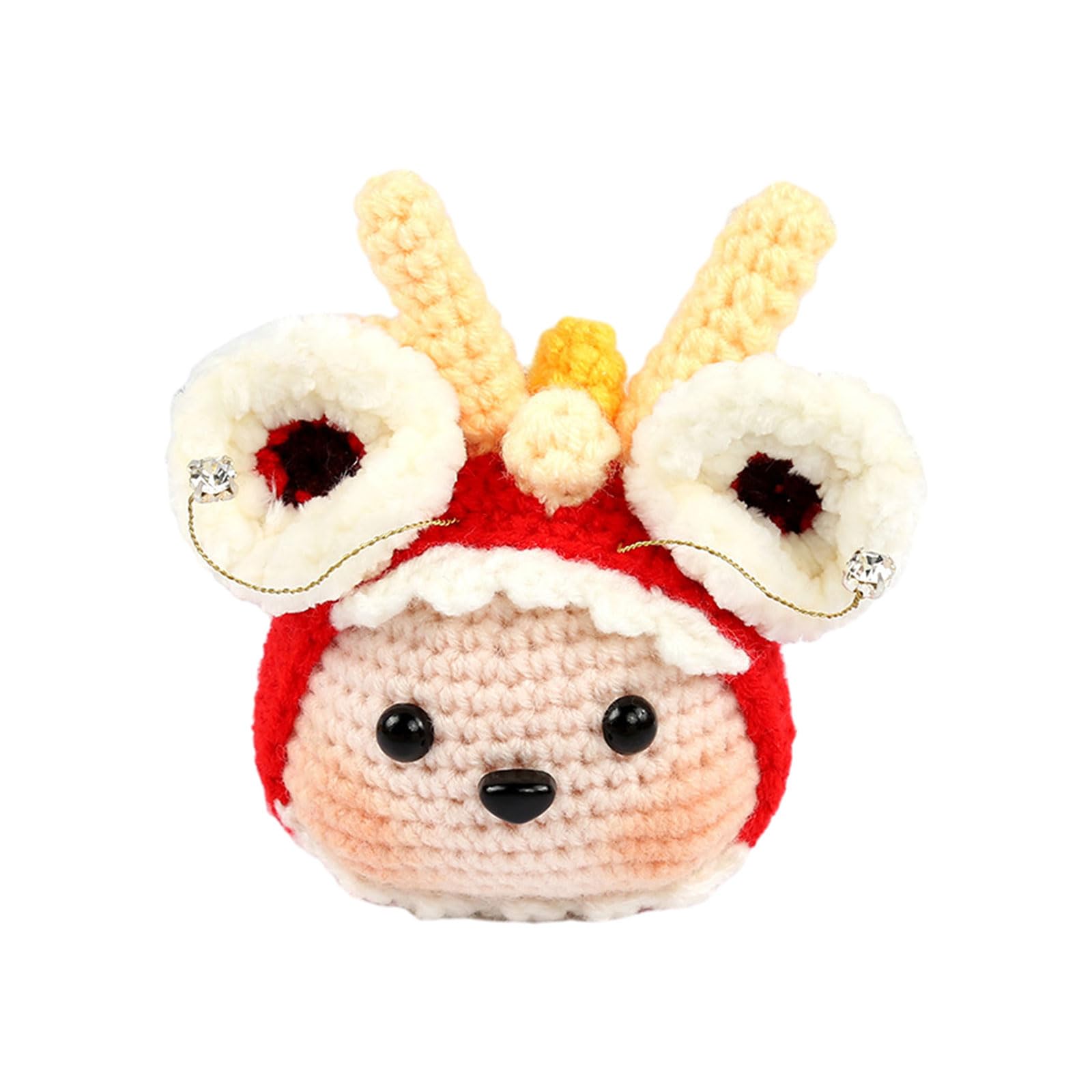 HZGFNBZ Kits for Beginners with Yarn for Crocheting Animal Dolls Sewing Package Knitting Tools Crochet