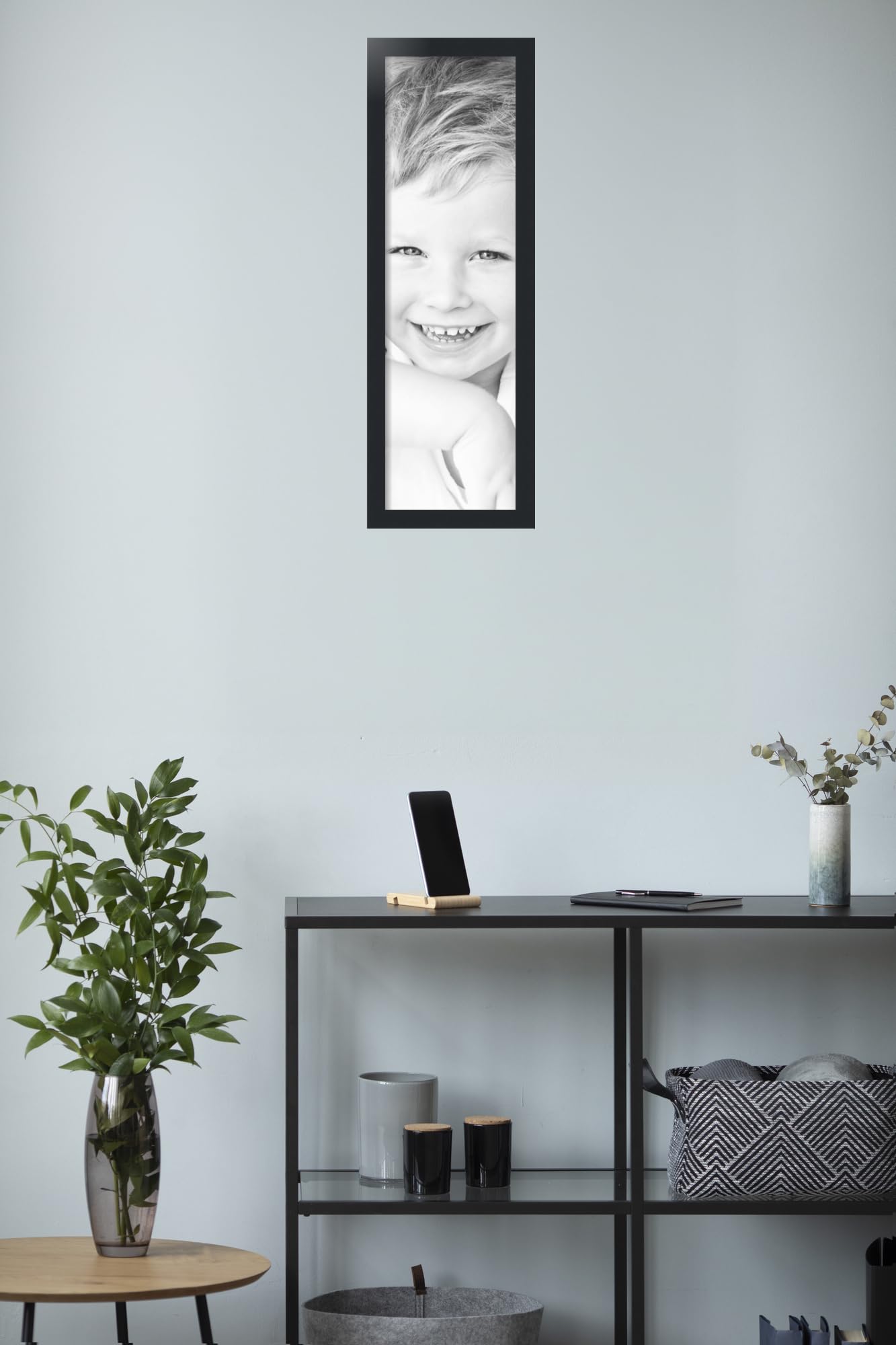 Amazon.com - ArtToFrames 9x30 inch Satin Black Picture Frame