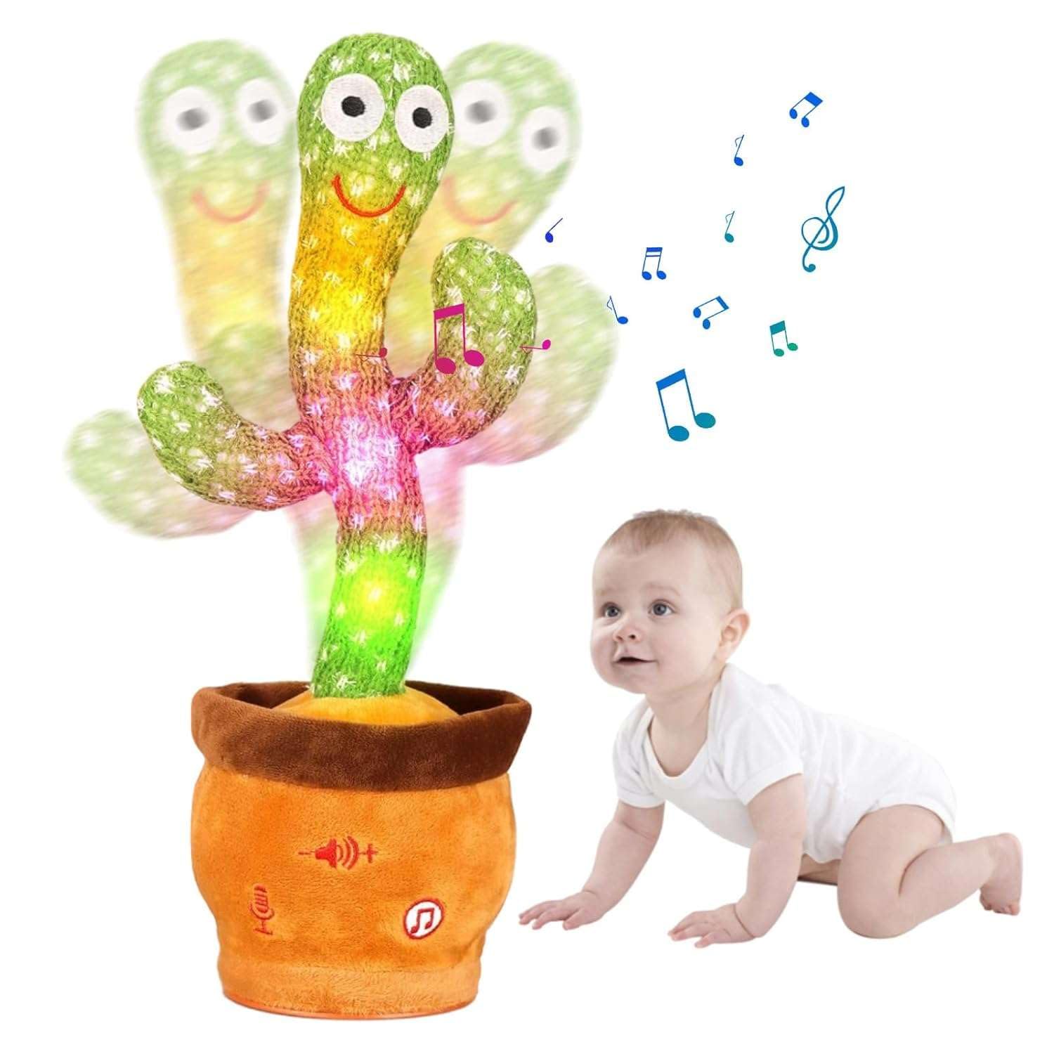 IRQA Dancing Cactus Toy for Kids | Talking Cactus Toys for Kids | Speaking Cactus Toy | Sing 120 Songs, Emit Colorful Lights, and Repeat What You Say for Babies (Style_64 (B0DHWDF329) Amazon Price History, Amazon Price Tracker