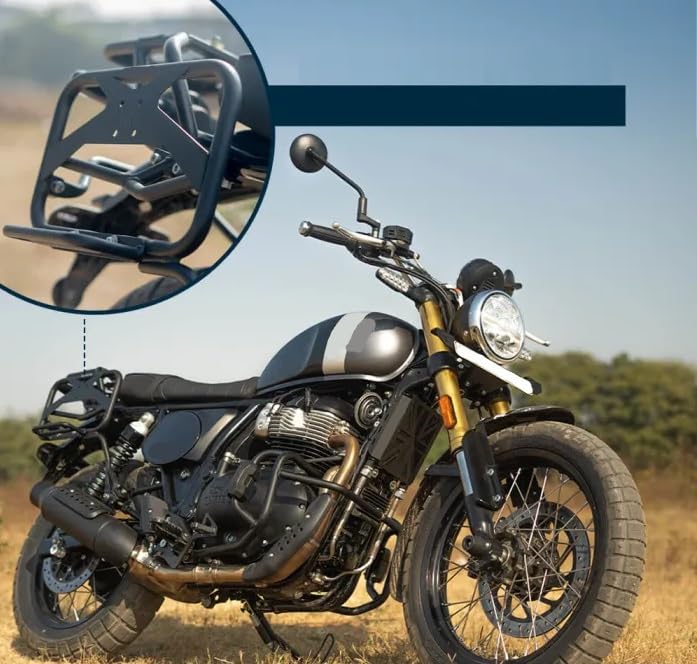 Soporte de sillín (negro), compatible con Royal Enfield BEAR 650