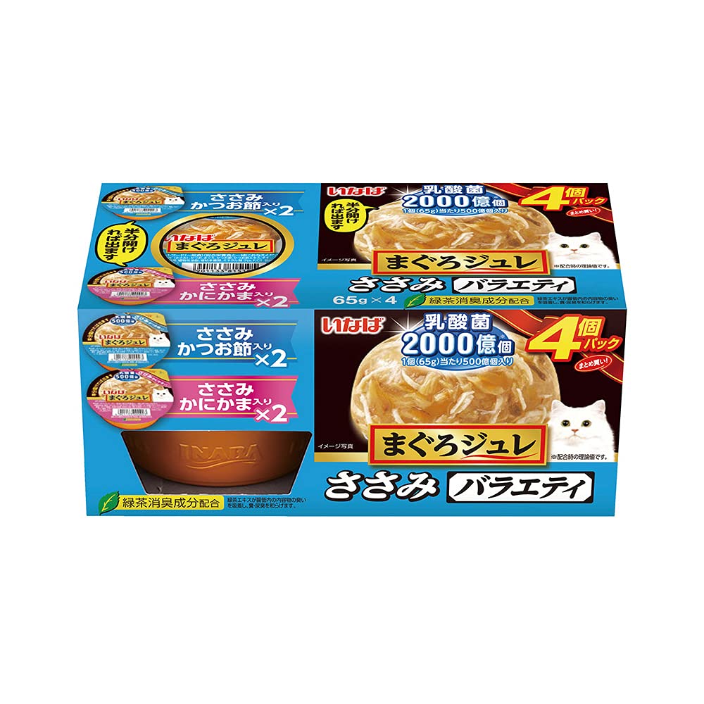 Amazon.co.jp: いなば まぐろジュレ 乳酸菌入り ささみバラエティ 65g