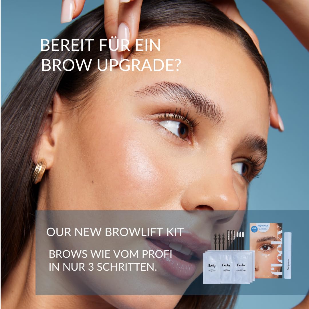 Fleeky Lash Lifting Set – Lifting per ciglia con cuscinetti in gomma – fino a 6 settimane di slancio espressivo senza piegaciglia – delicato e semplice – Made in EU