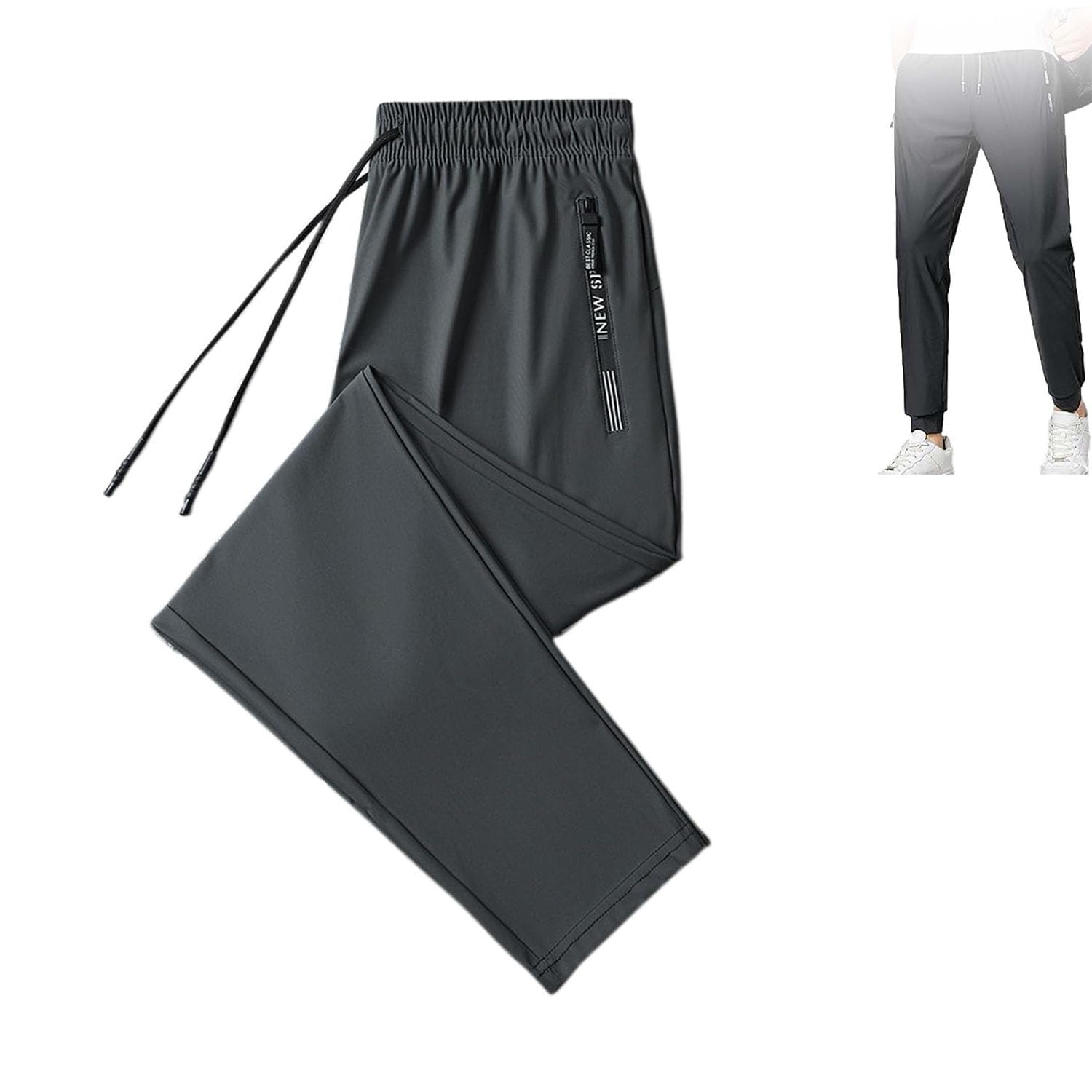 Generic Coolmance Stretch Pants for Women, Stretchactive - Unisex Ultra Stretch Quick Drying Pants, Mellycharm Stretch Active Pants (US, Alpha, 8X-Large, Regular, Regular, Grey Straight)