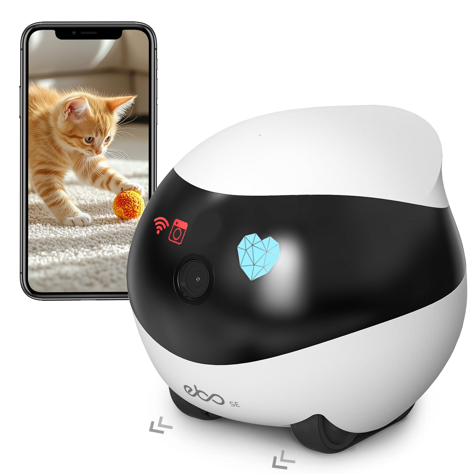 enabot EBO SE スマートカメラ Enabot EBO SE Pet Camera Home Security Camera, Movable Indoor WiFi