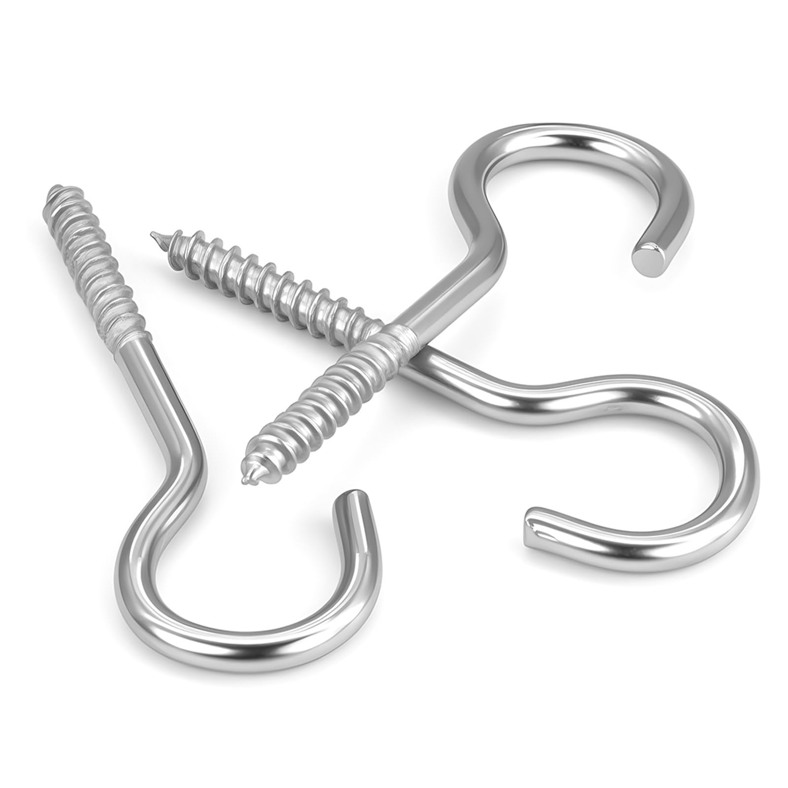 10/20 pièces crochets de boulon à œil suspendus autotaraudeurs vis en acier inoxydable tasse plafond crochet visser métal anneau robustes M3 Pour L'extérieur L'intérieur(M3-40.0mm-20pcs)