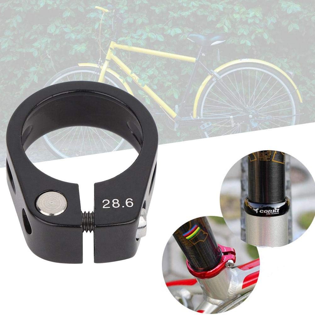 PLATT Fiets zadelklem met snelspanner aluminium legering zadelklem 28,6/31,8/34,9 mm rood