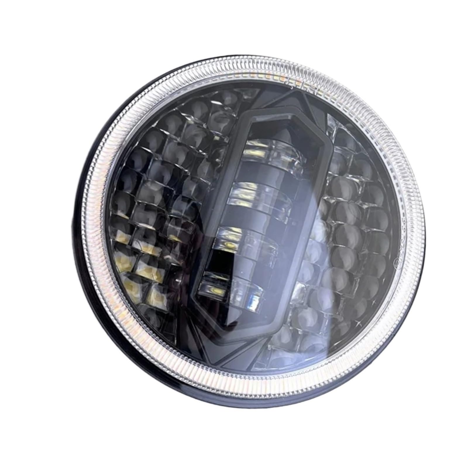 Amazon | 車用フロントヘッドランプ 7インチ LED ヘッドライト H4 DRL
