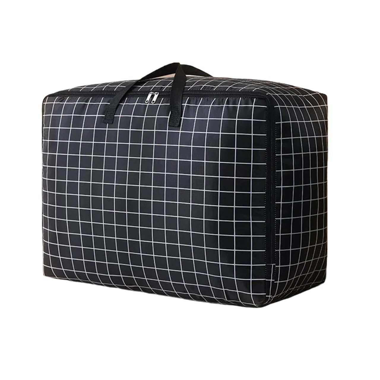 RRYPBOVG Foldable Blanket Storage Bags Fabric Storage Boxes Folding Storage Boxes Cloth Storage Bags Storage Bags For Clothes(Plaid)