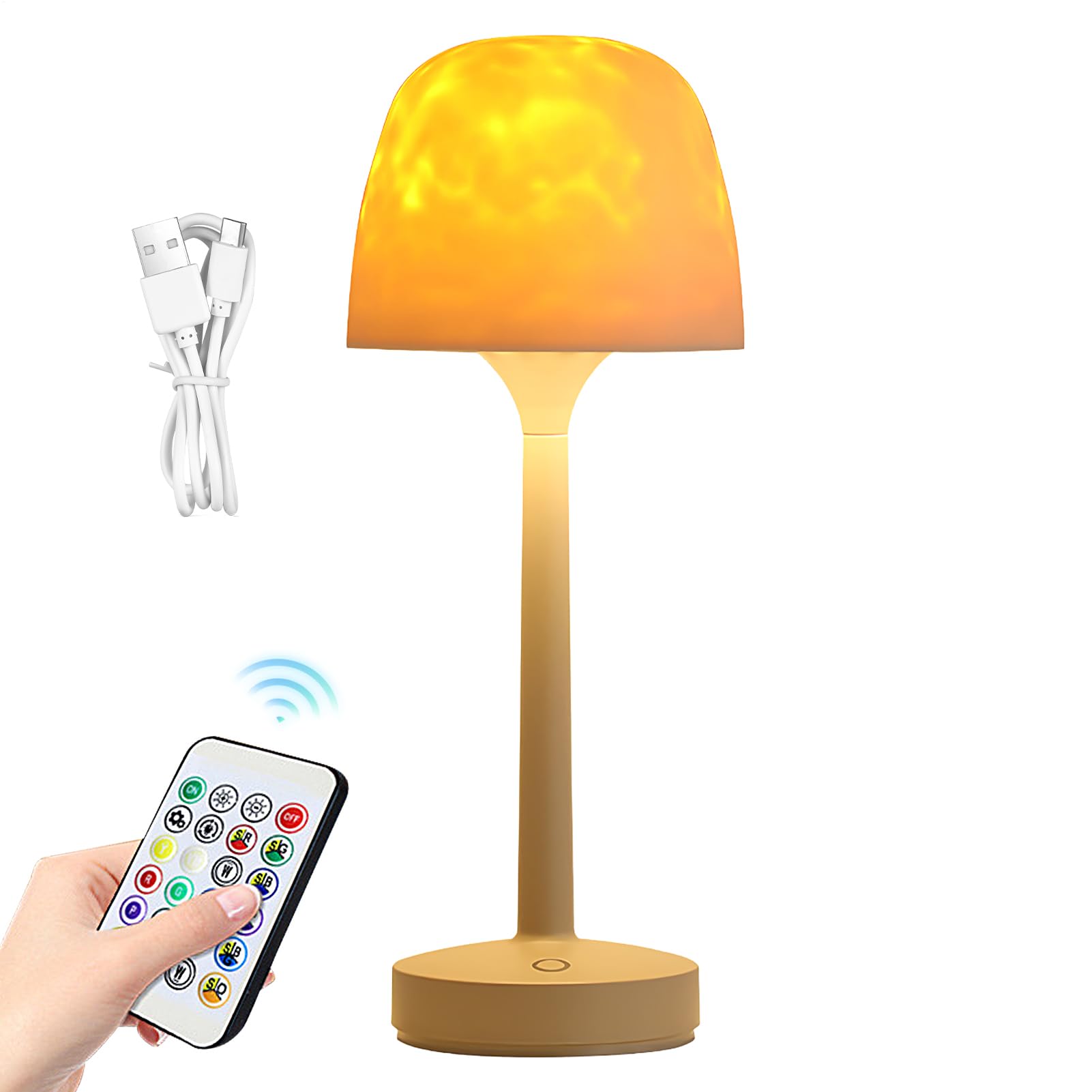 Projektor LED do Sypialni Ładowalna Lampka Nocna LED Z Projektorem I