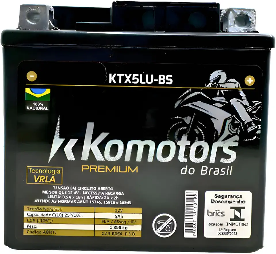 Bateria Titan Fan 125 150 Ybr Factor 125 5ah