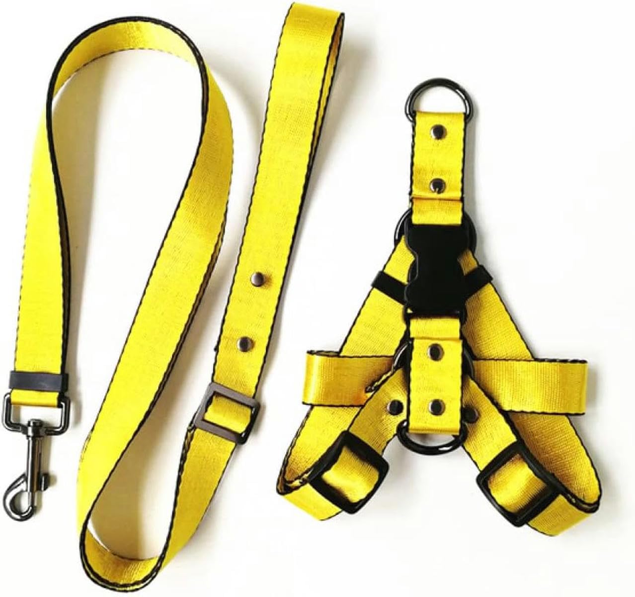 Hundegeschirr Halsband Leine Sets Hundeleine Geschirr und Halsband für Kleine Mittel Große Hunde-Geschirr und Leine 1-L