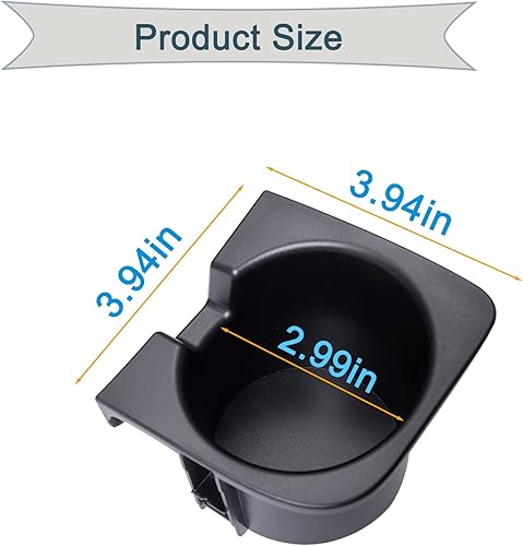 Miniatura 3 de JDMCAR Soporte para portavasos de automóvil de repuesto para Toyota Tacoma 2005 a 2015, accesorios duraderos para portavasos