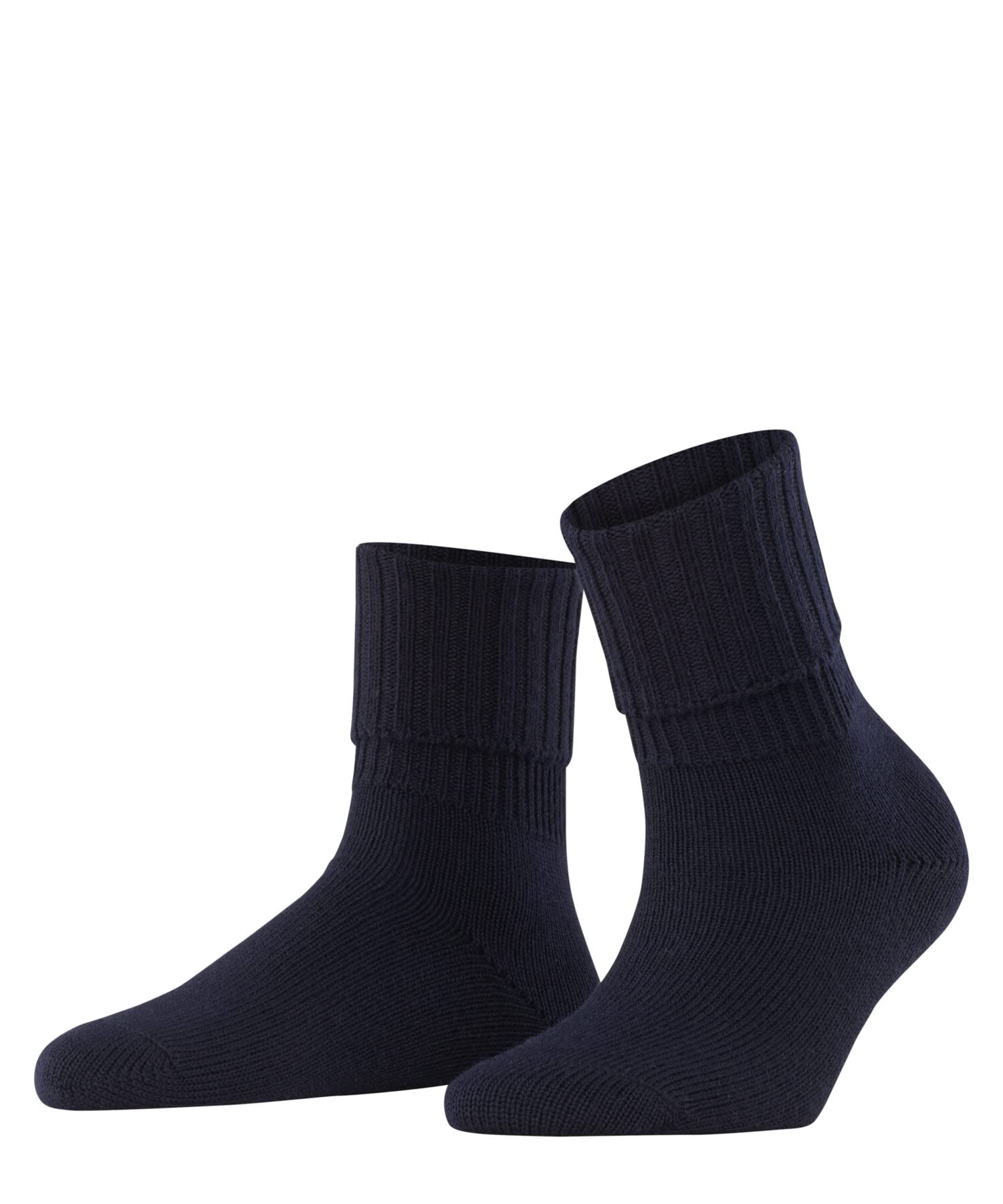 FALKE Women's Striggings Rib W So Wool Plain 1 Pair Socks, Blue Dark Navy 6379, 2.5-5